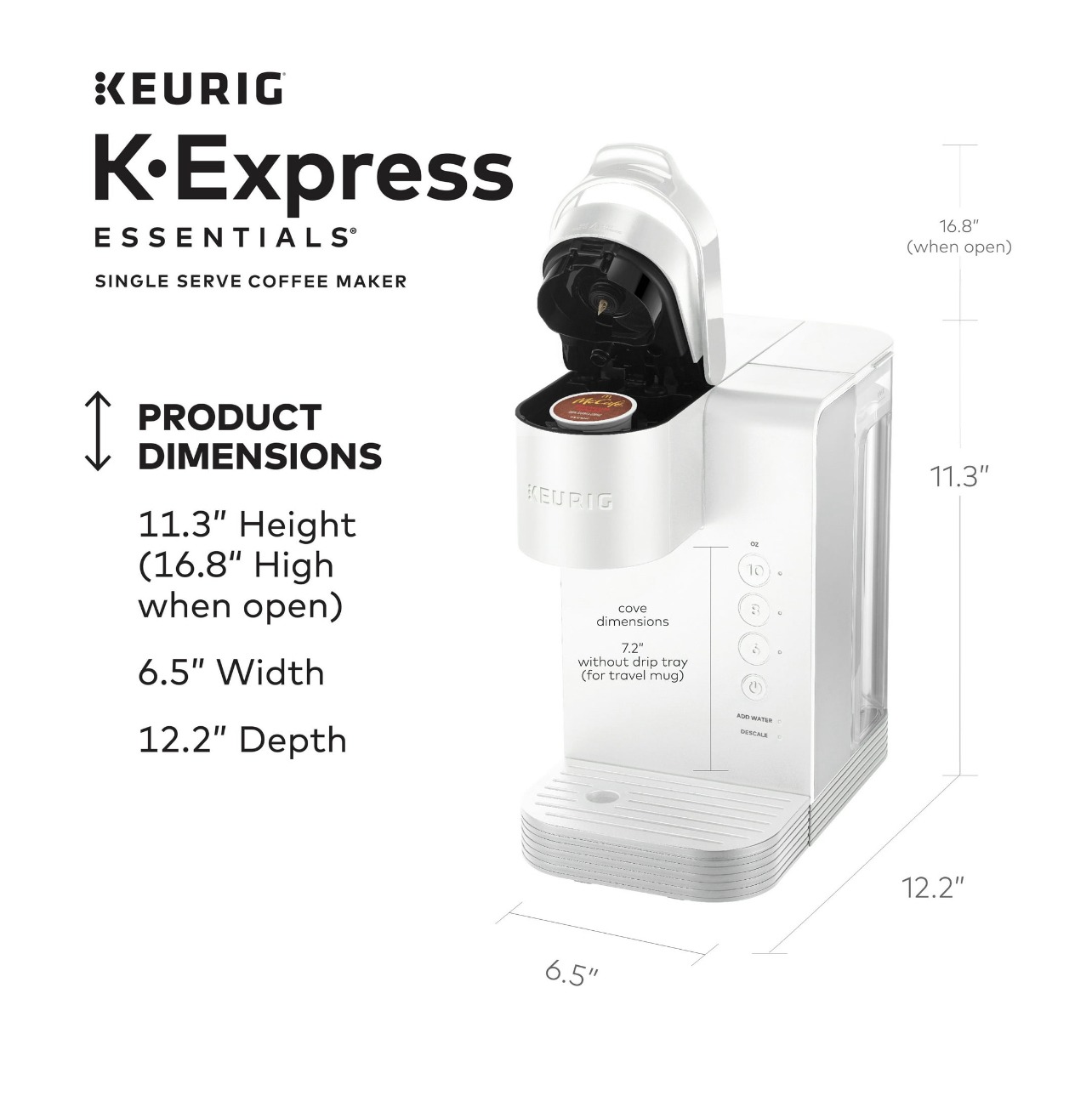 Keurig K-Express Single Serving Coffee Maker has a STRONG button