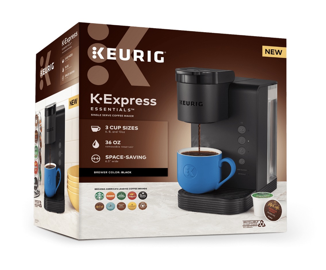Keurig K-Express Essentials Single Serve K-Cup Pod Coffee Maker, Silver  Sage