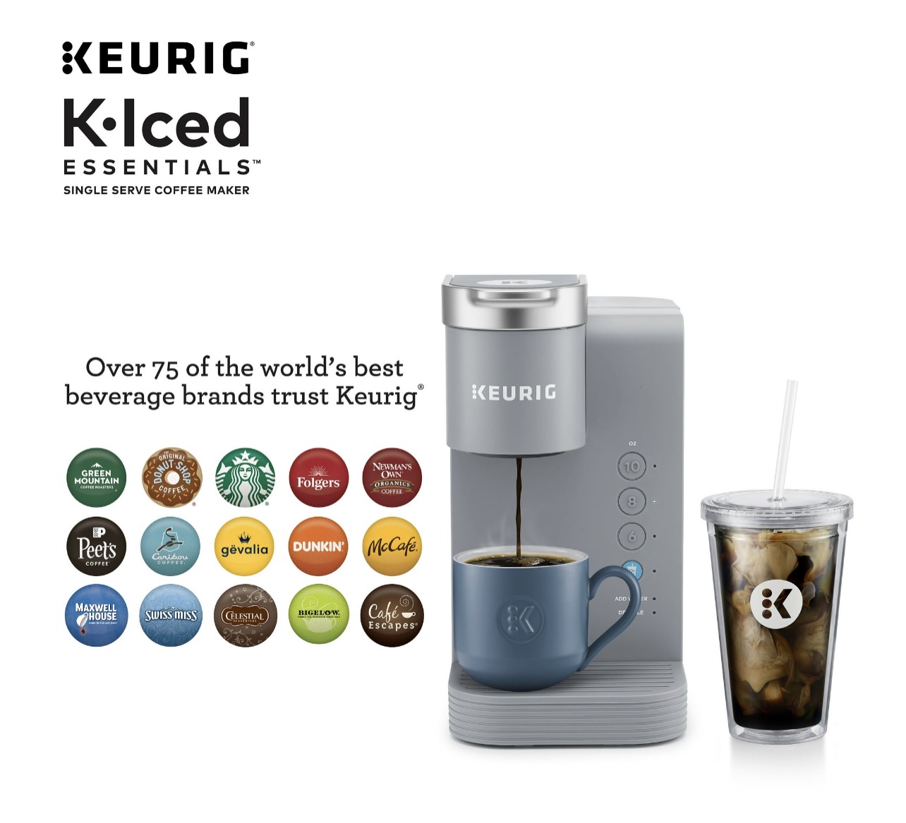 Keurig K-Iced Essentials Iced & Hot Single-Serve Coffee Maker - HD  Enterprises TT