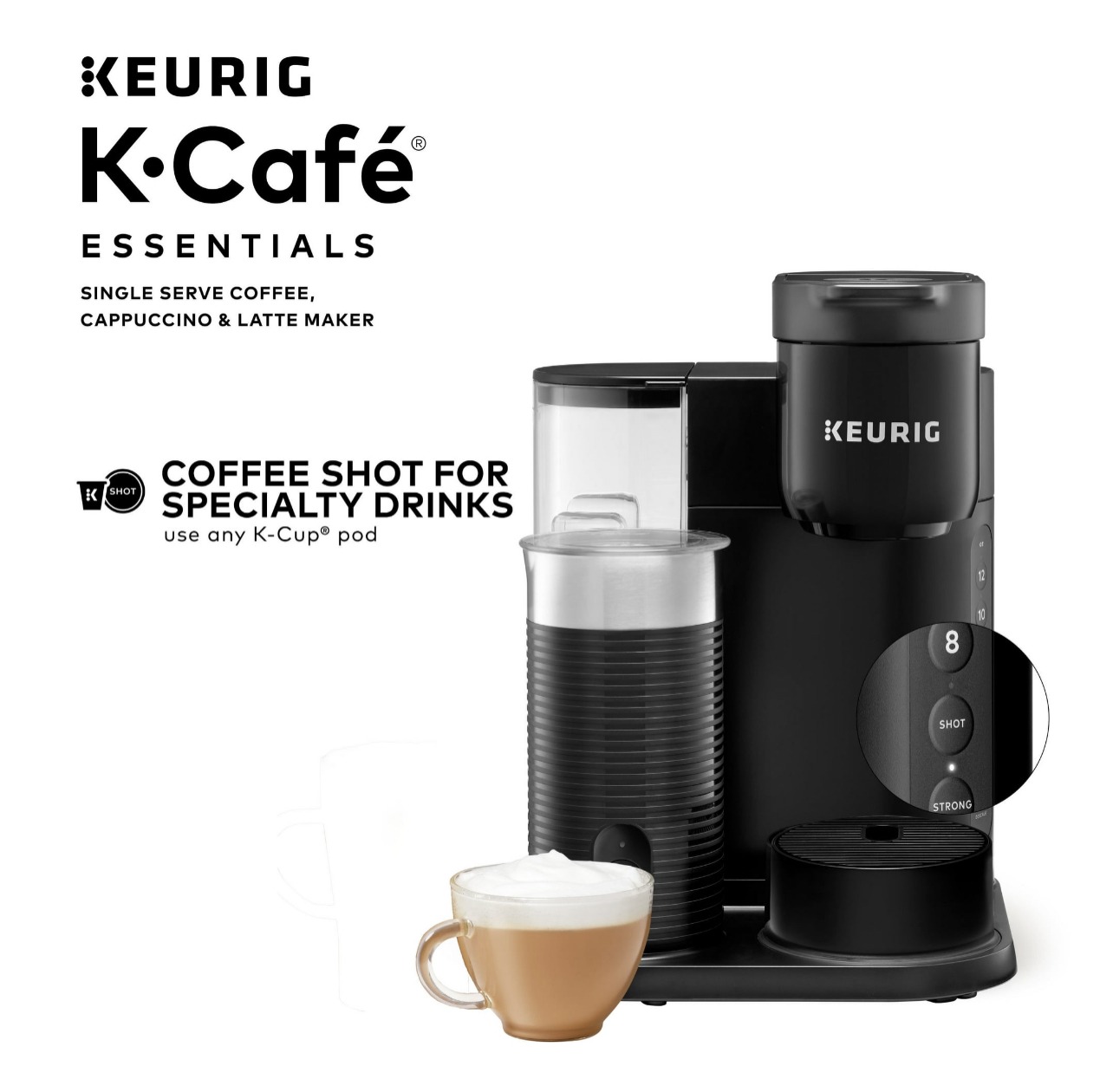  Keurig K-Cafe Single Serve K-Cup Coffee, Latte and