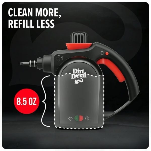 Dirt Devil Handheld Portable Steam Cleaner for Tile, Grout, Windows, Bathrooms, Kitchens, Fabric Steaming, 7-Piece Set WD21010 - Image 8