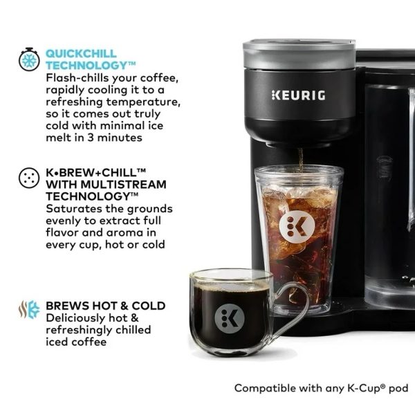 Keurig K-Brew + Chill, ICED OR HOT, Single-Serve K-Cup Coffee Maker - Image 3