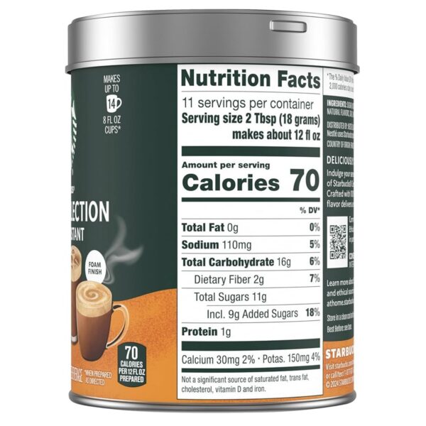 STARBUCKS Premium Instant Coffee, Salted Caramel, 7.12oz tin - Image 3