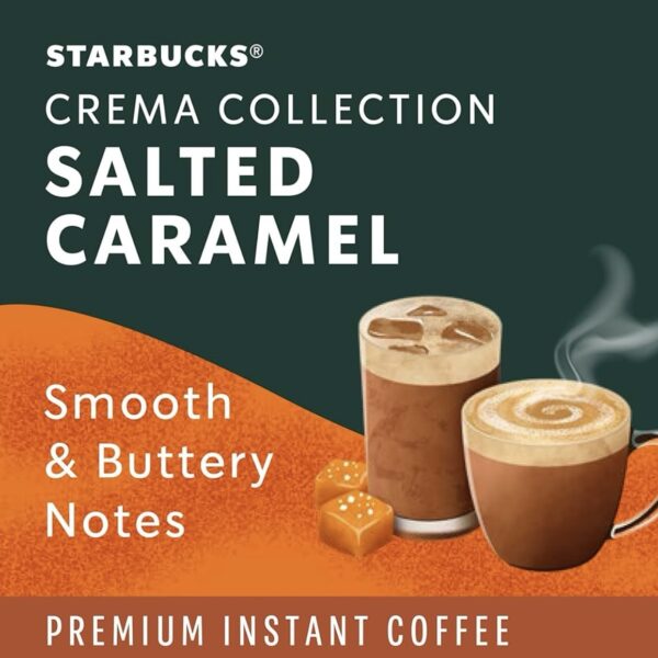 STARBUCKS Premium Instant Coffee, Salted Caramel, 7.12oz tin - Image 2