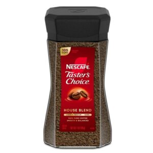 NESCAFÉ Taster’s Choice House Blend, Light Medium Roast Instant Coffee, 7 oz jar