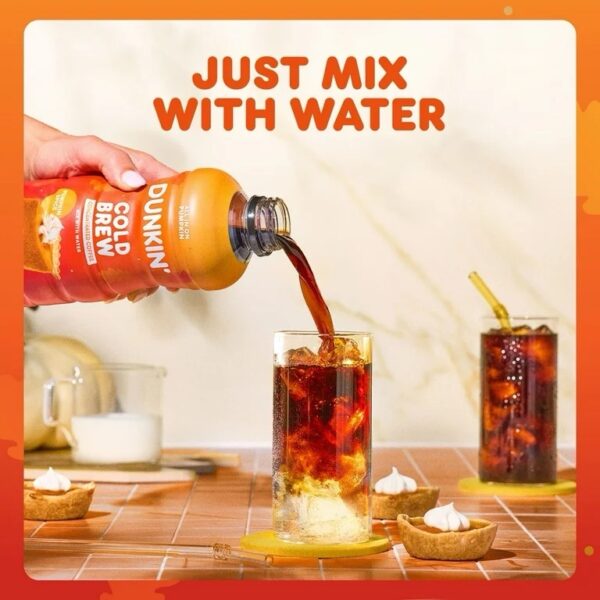 DUNKIN’ Pumpkin Spice Cold Brew Concentrated Coffee, 31 fl oz LIMITED EDITION - Image 3