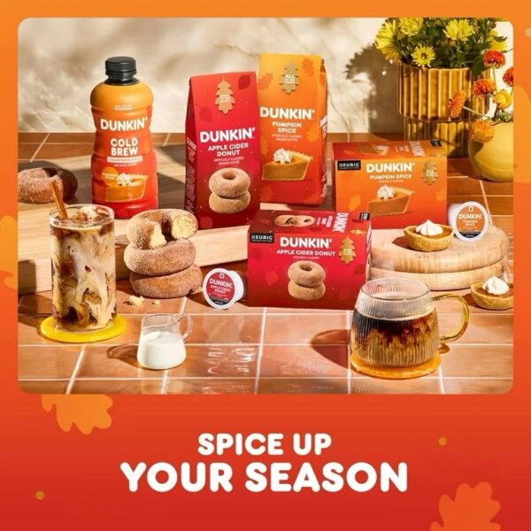 DUNKIN’ Pumpkin Spice Cold Brew Concentrated Coffee, 31 fl oz LIMITED EDITION - Image 5