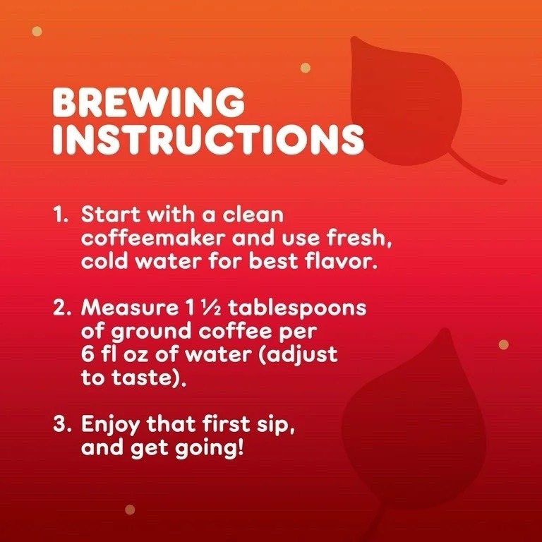 DUNKIN’ Pumpkin Spice Artificially Flavored Ground Coffee, 11 oz. Bag LIMITED EDITION - Image 2