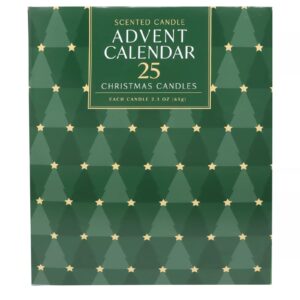 25 Days of Christmas Advent Calendar 2025, 2.3oz. Scented Christmas Candles, 25-piece Set