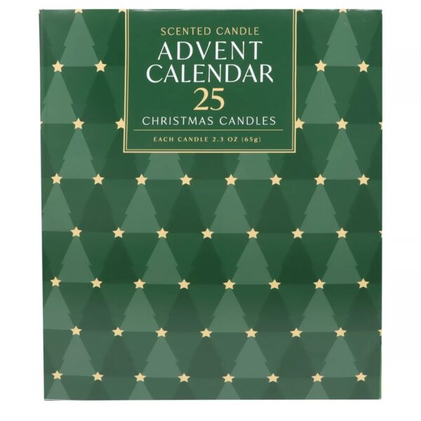 25 Days of Christmas Advent Calendar 2025, 2.3oz. Scented Christmas Candles, 25-piece Set