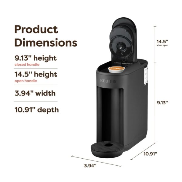Keurig K-Mini Mate, Single Serve K-Cup Pod Coffee Maker, Black - Image 7