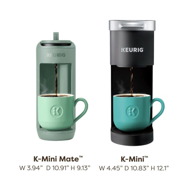 Keurig K-Mini Mate, Single Serve K-Cup Pod Coffee Maker, Glamping Green - Image 9