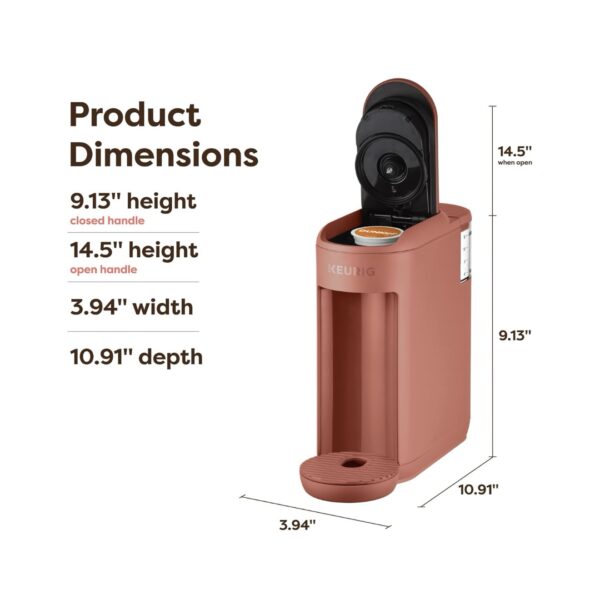 Keurig K-Mini Mate, Single Serve K-Cup Pod Coffee Maker, Red Rocks - Image 6