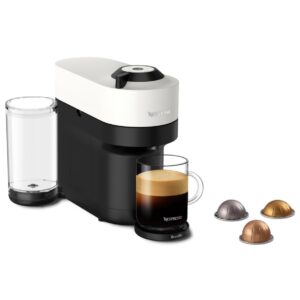 Nespresso Vertuo POP+ Coffee and Espresso Maker by Breville, Coconut White