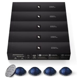 Nespresso Vertuo Capsules, Diavolitto [Dark Roast Espresso Coffee] 10 Count Espresso Pods