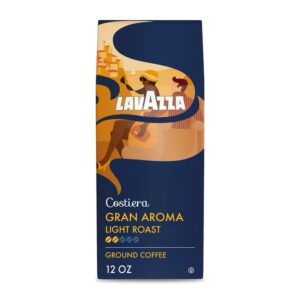 Lavazza Costiera Gran Aroma [Light Roast] Ground Coffee, 12oz bag