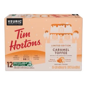 Tim Hortons LIMITED EDITION Caramel Toffee [Medium Roast] 12 count K-Cup Pods