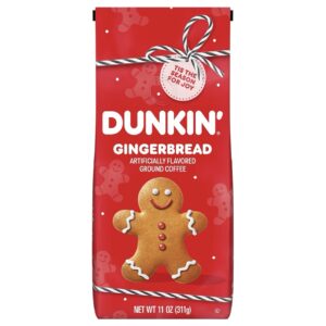 Dunkin' Gingerbread LIMITED EDITION Ground Coffee, 11 oz. Bag