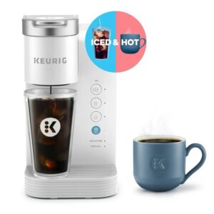 Keurig K-Express Essentials Plus ICED & HOT Single-Serve K-Cup Pod Coffee Maker, White