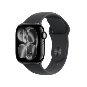 Apple Watch Series 11, Jet Black Aluminum Case with Black Sport Band
