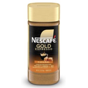 NESCAFÉ Gold Espresso Caramel, Instant Coffee, 3.5 oz