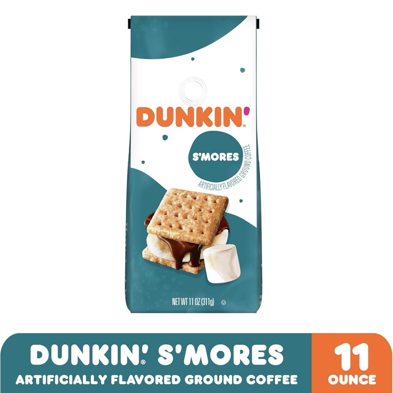 Dunkin' S'mores Flavored Ground Coffee, 11oz - Image 4