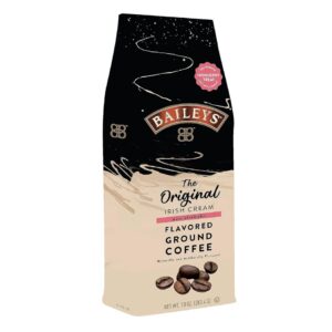 Bailey’s Coffee, Original Irish Cream [Non-Alcoholic] Flavoured [Medium Roast] Ground Coffee, 10oz Bag