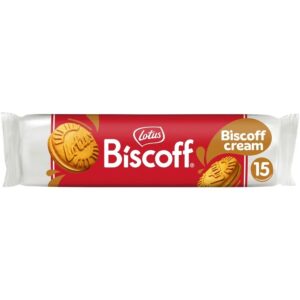Original Lotus Biscoff Sandwich Cookies with Biscoff Cream, 15 Cookies per pack, 5.29 Ounce - No artificial flavors, No added colors, Vegan