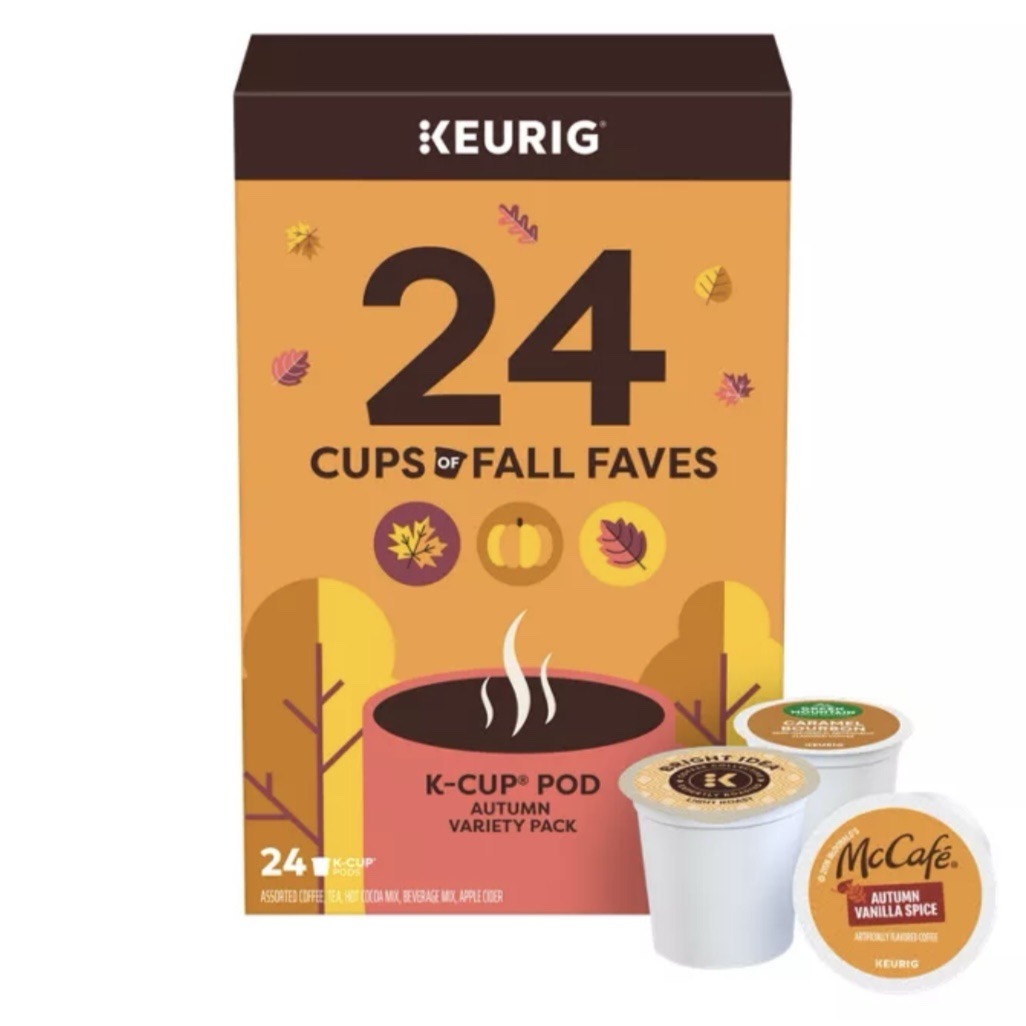 KEURIG 24 Cups of Fall Faves, Autumn Variety Pack, Advent Calendar 2026
