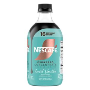 NESCAFÉ Espresso Concentrate, Sweet Vanilla, Instant Espresso Coffee, 16.9 fl oz