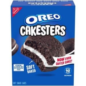 OREO Cakesters Soft Snack Cakes, 5 - 2.02 oz Snack Packs