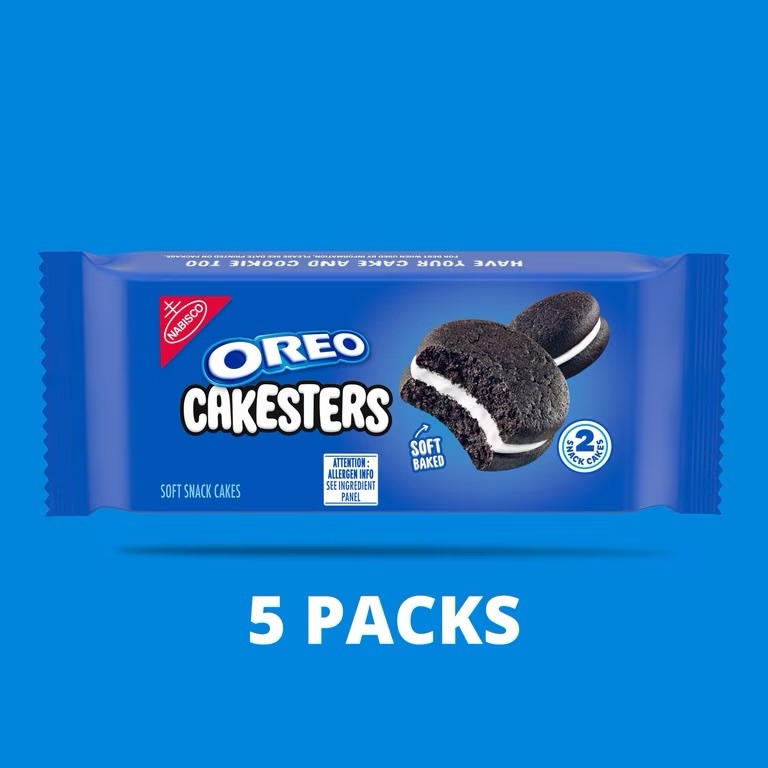 OREO Cakesters Soft Snack Cakes, 5 - 2.02 oz Snack Packs - Image 2