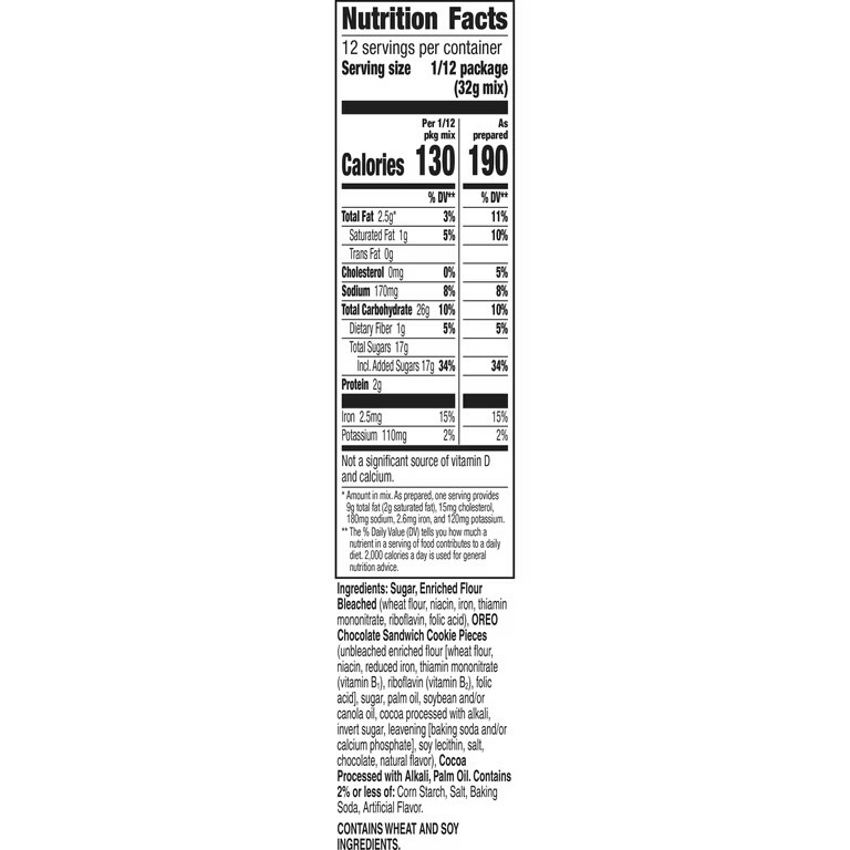 Betty Crocker OREO Brownie Mix, OREO Brownie Mix Topped With OREO Cookie Pieces, 13.6 oz - Image 6