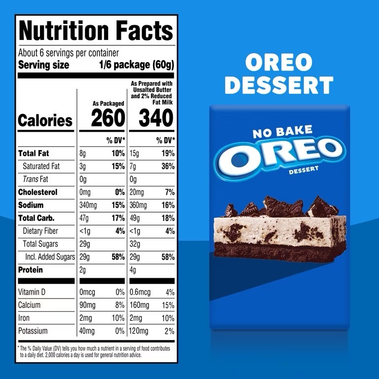 Jell-O No Bake Oreo Dessert Kit with Filling Mix, Crust Mix & Cookie Pieces, 12.6 oz Box - Image 5
