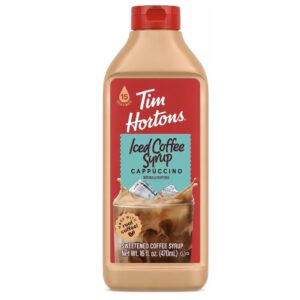 Tim Hortons CAPPUCCINO Coffee Syrup, 16oz bottle